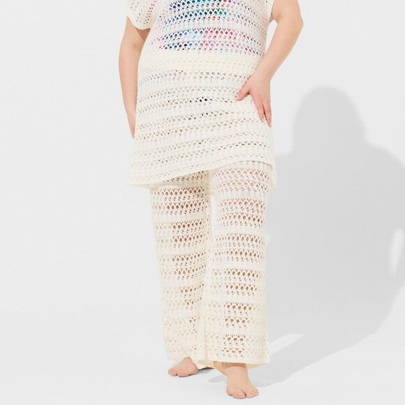 NWT Torrid Crochet Full Length Cover-Up Pant - Picture 3 of 3